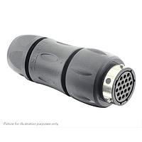 Eaton Souriau-Sunbank UTGX1JC1419S Receptacles In line receptacle, with cable gland backshell, for 19 female contacts, IP68/69K