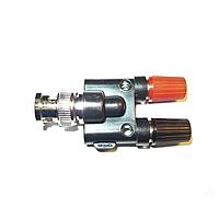 Mueller BU-P1296 RF Adapters - Between Series BNC (Male) to Double, Stacking binding posts