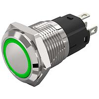 EAO 82-4151.1133 Anti-Vandal Grn RingLED 12VAC/DC 16mm QC Flush