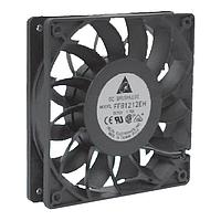 Delta Electronics, Inc. FFB1248HH Tubeaxial Tubeaxial Fan, 120x25.4mm, 48VDC, Ball Bearing, Lead Wires, Locked Rotor Sensor