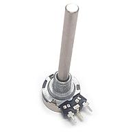 Amphenol Piher T21AH-M0607-253A2020-TA Rotary Rotary control 21mm potentiometer Carbon 25K Ohm Resistance 20% Tolerance 0,25W Metal diameter of shaft 6mm Linear Analog Horizontal PCB Pin Panel mount Bulk
