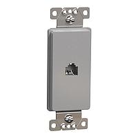 Square D SQR87T01GY Connectors TEL RJ11 4P4C STRAP GY