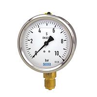 WIKA 213.53(60 Bar,dial 100,chân sau1/2'') Pressure Gauges