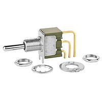 NKK Switches M2013SS1G45 Toggle Switches ON-OFF-ON .413 BAT .350 BUSHING VERT PC