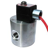 OMEGA SVH-121-240A-NO 2-Way, NO, NC, 316 SS, High Flow Very High Pressure Solenoid Valves (1.1 gal/min, 1/4 in, NPT Male, Pilot Operated, Normally Open)