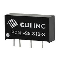 CUI Inc PCN1-S5-D12-S Isolated 4.5-5.5Vin +/-12Vout +/-42mA 1W Iso SIP