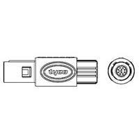 Raychem - TE Connectivity 2-1877848-2 Connectors Asy Plg 10P 80 D Key Col 5.3-6.5 Gry Red