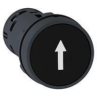SCHNEIDER XB7NA21341 Flush PB SPRING Rtn BLK 1NO WHT UP ARROW