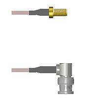 Amphenol Custom Cable Q-2V00D0005009i RF Cable Assemblies SMA-SJ/BNC-RP G316 9I