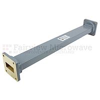 Fairview SMF112S-12 WR-112 Waveguide Section 12 Inch Length Straight Using UG-51/U Flange With a 7.05 GHz to 10 GHz Frequency Range in Commercial Grade
