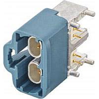 Rosenberger E6S20B-40MT5-Z RF Adapters - In Series H-MTD RIGHT ANGLE PLUG FOR PCB - Double