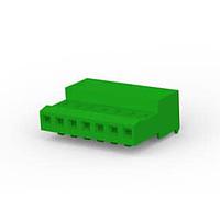 AMP Connectors - TE Connectivity 3-640443-7 Receptacle Housing 7P 28AWG TIN CLSD W/O TAB W/GRN STRIPE