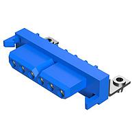 Amphenol Positronic PLA06F4BN0A1 Connectors Power Connector - 1 Row, 6 size 16 contacts, Socket (Female), Right Angle Solder