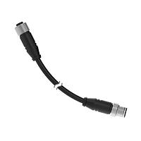 Banner Engineering MQDEC3-515SS Sensor Cables / Actuator Cables Cordset: Double Ended M12; 5-pin Straight Male; 5-pin Straight Female; 4.58 m 5x22 Shielded Black PVC Jacket; Nickel-Plated Brass Coupling Nuts