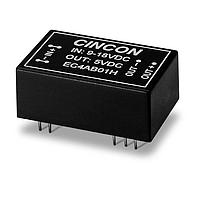 Cincon EC4AB13HM Isolated DC-DC Converter, 5 to 6 Watt, 2:1 Input Range, 18-36VDC Input, 15VDC Output, 1.5KVDC min. Isolation, Black Coated Copper with Non-Conductive Base, DIP-24, 1.25x0.80x0.50"