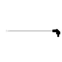 BIVAR SZR1-6.00-F4PBE-9 Flexible Light Pipes with LEDs 6 Inch, White Fiber, Blue Lens