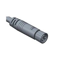 Amphenol LTW 8-03AFFM-SL7A05 Sensor Cables / Actuator Cables M8 Circular Metric Connector, A Code, Metal, 3A, 03 pins, Female Connector, Female Contact, Straight, Screw Thread, Overmolded, Length 5000mm, IP67 Mated