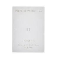 Chip Quik IPC0087-S Sockets & Adapters DFN-6 Stainless Steel Stencil