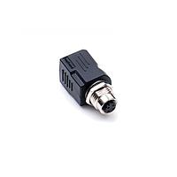 Amphenol LTW RJS-12D04FF-LS8002 Adapter Cable Circular Metric Connector, M12 To RJ Adaptor, Metal, D Coding, 4A, 04 pins, Female Connector, Female Contact, Straight