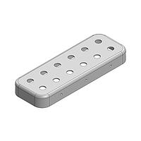 Masach Tech MS350-20CP-NS EMI/RFI Shield Cover Perforated, Two-Piece 35.6 x 12.6 x 4mm Two-piece Drawn-Seamless RF Shield/EMI Shield COVER Perforated (Nickel-Silver)