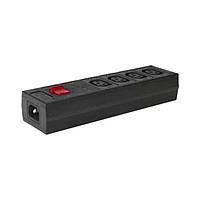 Schurter 4740.7000 Power Outlet Strips IEC Appliance Inlet C14, 4 Connector, 1 pole, EU Power Supply Cord