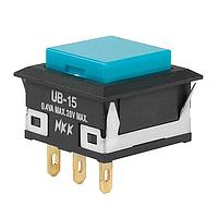 NKK Switches UB15KKG01N-G Pushbutton Switches SPDT ON-(ON) RED CAP