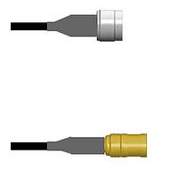 Amphenol Custom Cable Q-2I03W0003011i RF Cable Assemblies N-SP/SMB-SP G174 11I