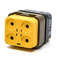 DEUTSCH - TE Connectivity DMC-M 04-12 PN Rectangular MIL Spec Connectors DMC INS P 4C 4#12 N  ZPF000000000015203
