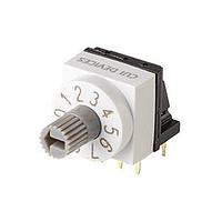 Same Sky (formerly CUI Devices) RDS4-10S-1012-73-RA-508-D-67 DIP Switches 10 Position Through Hole 5.08 mm Pitch IP67 Right Angle 7.3 mm Raised Actuator
