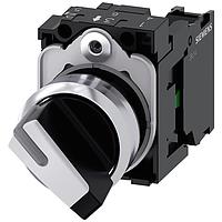 SIEMENS 3SU11502BC601BA0 Keylock Switches Sel Sw,2POS,MOM,WHT,1NO,Short Handle