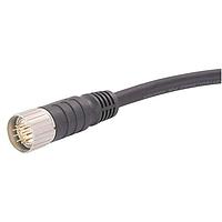 HARTING 21373300C71100 Sensor Cables / Actuator Cables M23 Single Ended Overmolded Cable Assembly, 12pin, male straight, PVC black, 10.0m