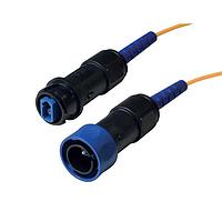 Bulgin PXF4054BAG Fiber Optic Cable Assemblies Flex to inline fiber conn 200M OM1