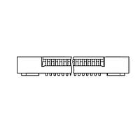 Adam Tech PCA-6-LA-24-HU-3-T/R Connectors FPC/FFC CONNECTOR, ZIF TYPE, .5M