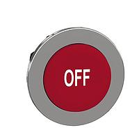 SCHNEIDER ZB4FL435 Button FLUSH RED PROJECT PB HEAD WH MARKED OFF