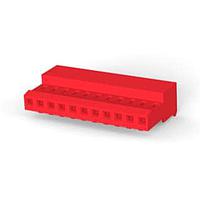 AMP Connectors - TE Connectivity 4-640440-1 Receptacle Housing 11P C/E 22AWG W/O TAB W/RED STRIPE