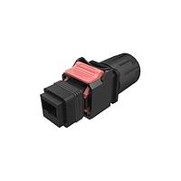 Amphenol Commercial Products NDHR100 Connectors Rectangular Push Pull RJ IP67, RJ Hood Kit, Tab Down
