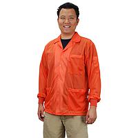 Desco 73912 Jacket with Knitted Cuff (Orange, Medium)