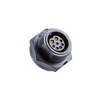 Amphenol LTW CB-04PMFP-SC7001 Standard Circular Connector Ceres, Middle Size, Plastic, 10A, 04 pins, Male Connector, Female Contact, Circular, Screw Thread, PCB 180, Receptacle, IP67