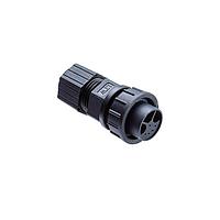 Amphenol LTW DC-03BFFA-SL7001 Standard Circular Connector Ceres, Large Size, Plastic, 20A, 03 pins, Female Connector, Female Contact, Straight, Screw Thread, Solder, Field Installable, F5.5 - F10.8mm, IP67