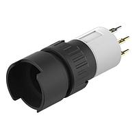 EAO 51-471.036 Pushbutton Switches Actuator,  18 mm, illuminative, Black, Plastic, 2 NO, Maintained, Universal terminal, 2 x 0.5 mm, IP65, according to DIN EN 60529