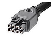 Molex 245136-0820 Discrete Wire Megafit 8ckt Black 2M Overmolded