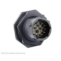 Eaton Souriau-Sunbank UTSX714D15PY32 Receptacles Jam nut receptacle & hold down clips,without backshell, with 15 male PCB contacts, IP68/69K in unmated conditions, keying Y