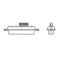 Amphenol Commercial Products DBM13W3P400N Mixed Contact D-Sub Connectors DSUB DM PWR 13W3 PIN