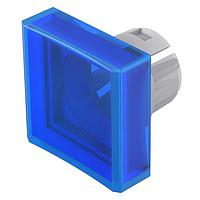 EAO 51-954.6 Switch Hardware Lens, 15.3 mm x 15.3 mm, illuminative, Blue, concave, Plastic