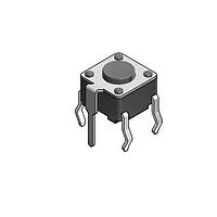 E-Switch TLE1105LF160Q Tactile Switch Tactile, SPST-NO, Off-(On), Through Hole