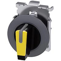 SIEMENS 3SU10622DL300AA0 Short Handle SELECTOR SWITCH. I-O-II. YELLOW