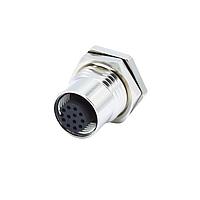 NorComp 860-012-213R001 Connectors IP67 Female M12 Panel Mount 12 Position Straight Dip Solder