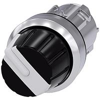 SIEMENS 3SU10502AS600AA0 Rotary Knob SELECTOR SWITCH. 22MM. ROUND. METAL. SHI