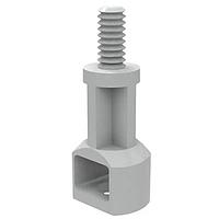 Essentra Components SRSCBS-6-01 Supports CB Spt,Rivet Mnt,Natural,3/8 in Spc