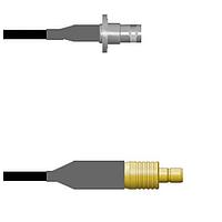 Amphenol Custom Cable Q-0803P0008036i RF Cable Assemblies BNC-SJB/SMB-SJ RG58 36I